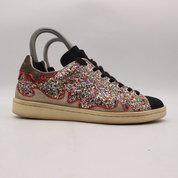 Etoile Isabel Marant Women's Size EU 35 Cholita GFlame Glittery Sneakers Gilly